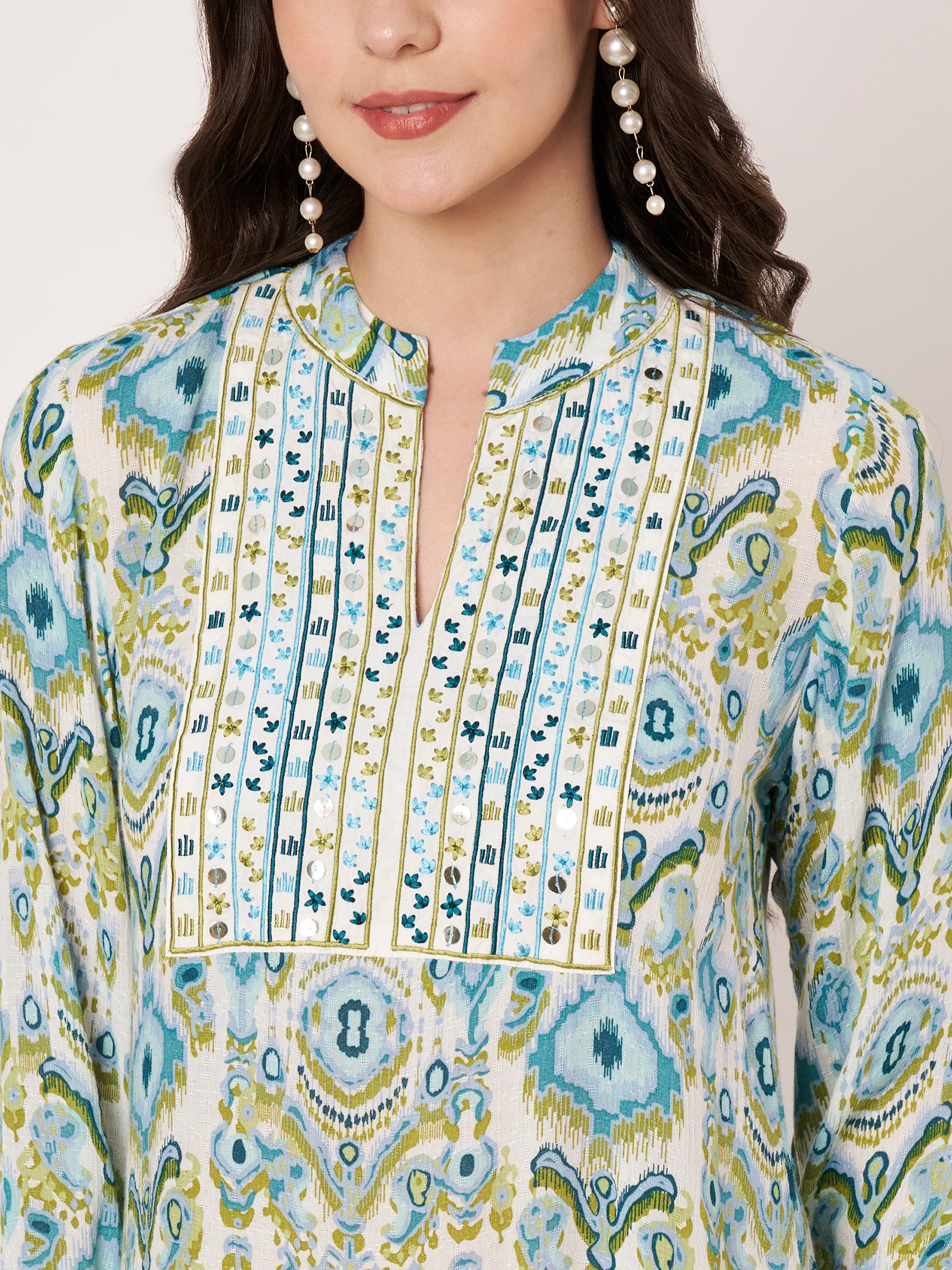 The Noor Blue Kaftan collection